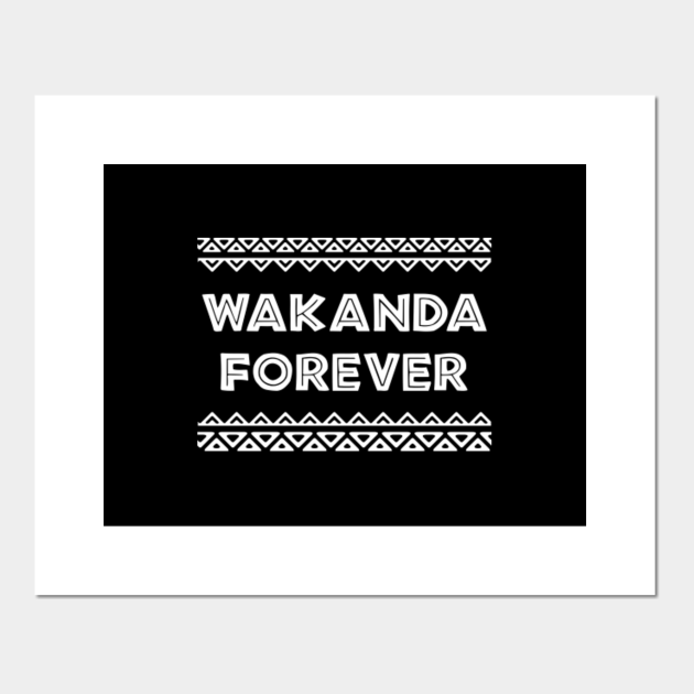 Black Panther Wakanda Forever Quote African Pattern Wakanda Forever